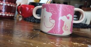 Pink Bear and Rabbit Mug